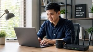Perbandingan internet rumah vs internet bisnis untuk UMKM rumahan.